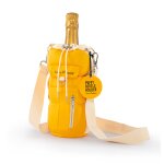 Champagne brut yellow label puffy bottle holder Champagne brut yellow label puffy bottle holder