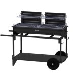 Barbecue le marquier xl double foyers avec chariot