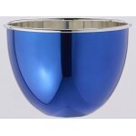 Bowl est une vasque � champagne en etain poli bleu oa1710