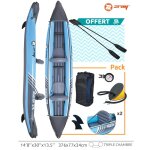 Cano gonflable zray kayak roatan avec 2 pagaies