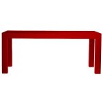 Jut mesa 180 table rectangulaire vondom rouge