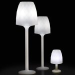 Lampe vases vondom design blanche h180