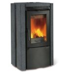 Po�le � bois nordica extraflame ester bii 9. 4kw pierre naturelle