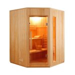 Sauna vapeur zen angulaire 3 - 4 places - selection veryspas