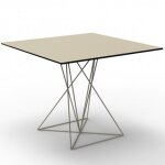 Table faz vondom inox ecru 100x100xh72