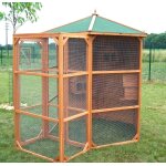 Volire de jardin en bois habrita 4. 5m2 grande taille