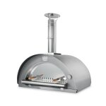 Four  pizza bois tout inox family 60 clementi 1 porte inox + 1 porte vitre
