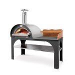 Four  pizza bois pizza party toit inox clementi 1 porte inox + 1 porte vitre