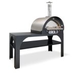 Four  pizza gaz pizza party toit inox clementi 1 porte inox + 1 porte vitre