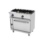 Fourneau srie 550 - 2 feux sur four gaz avec salamandre repagas