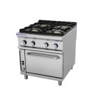 Fourneau srie 750 - 4 feux sur four gaz pro line repagas