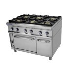 Fourneau srie 750 - 6 feux sur four gaz power line repagas