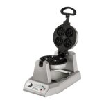 Gaufrier tournant 220v 4 gaufres mini - bruxelles rondes waring