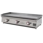 Plancha gaz acier rectifi 100x40x0, 6cm arilex