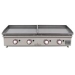 Plancha gaz acier rectifi 2x60x40x0, 6cm arilex
