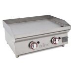 Plancha gaz acier rectifi 60x40x1. 5cm arilex