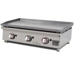 Plancha gaz acier rectifi 80x40x0, 6cm arilex