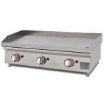 Plancha gaz acier rectifi 80x40x1. 5cm arilex