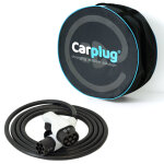 Carplug câble de recharge - type 2 - type 2 - 4m - 7, 4kw (1 phase 32a) - t2 t2 + housse Carplug câble de recharge - type 2 - type 2 - 4m - 7, 4kw (1 phase 32a) - t2 t2 + housse
