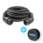 Carplug c�ble de recharge noir - type 2 - type 2 - 15m - 7, 4kw (1 phase 32a) - t2 t2 + housse