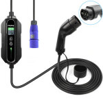 Carplug mobile charger helectron c216 - 5m cable - 6 to 16a - 3. 7kw - type 2 - cee 16a socket