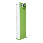 Ecotap borne colonne double duo wide 22kw - type 2 - borne publique et entreprise
