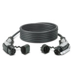 Phoenix contact cble de recharge - type2 - type1 - 7m - 7, 4kw (monophas 32a) - rf. 1628012 + sac