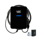 V2c borne de recharge wallbox trydan 7, 4 kw monophas - cble t2s 5m - wifi - quilibrage de charge ...