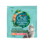 4x1, 4kg dual nature st�rilis� saumon, spiruline purina one - croquettes pour chat