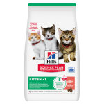 1, 5kg hill's science plan kitten <1 croquettes au saumon pour chats