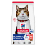 2x10kg hill's science plan mature adult 7 + saumon croquettes pour chats