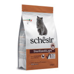 1, 5kg sterilized & light poulet schesir - croquettes pour chat