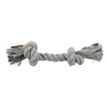 1 corde (l 37 cm) gris trixie corde  noeuds multicolore pour chien