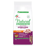 10 kg natural trainer sterilised white meat nourriture pour chat dry