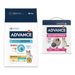 10kg sterilized sensitive, saumon affinity advance croquettes pour chat + 6l de liti�re offerte !