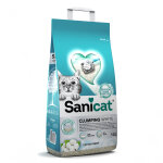 10l litire agglomrante sanicat fracheur coton - pour chat