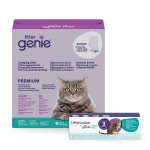 11 kg + cassette de recharge easyroll litter genie liti�re pour chat premium sensitive