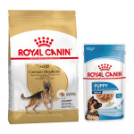 11kg berger allemand adult breed royal canin croquettes pour chien + aliment humide : - 15 % !