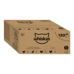 120x85g whiskas senior sac slection volaille en gele nourriture humide pour chats