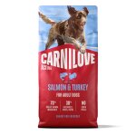 12 kg carnilove actif adulte saumon et dinde croquettes pour chiens