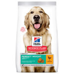 2x12kg adult 1 + perfect weight large poulet croquettes hill's science plan pour chien