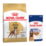 12kg boxer adult breed royal canin croquettes pour chien + aliment humide : - 15 % !
