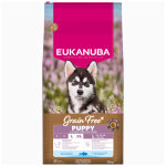12kg eukanuba grain free puppy large & giant breed poisson de mer croquettes pour chien