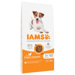 12kg iams advanced nutrition adult small & medium poulet - croquettes pour chien