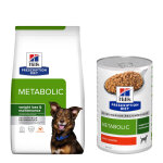 12kg metabolic poulet hill's prescription diet croquettes pour chien + 3 bo�tes offertes !
