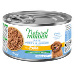 6x150g natural trainer pate small & toy puppy & junior au poulet nourriture humide pour chien