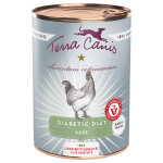 6 x 400 g terra canis alimentum veterinarium diabetic diet au poulet, nourriture humide pour chien