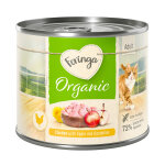 6x200g feringa organic bio adult poulet, pommes, pissenlit - p�t�e pour chat
