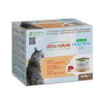 4x50g natural light thon, crevettes almo nature hfc - p�t�e pour chat