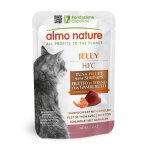 6x55g almo nature hfc jelly filets de thon, crevettes - p�t�e pour chat